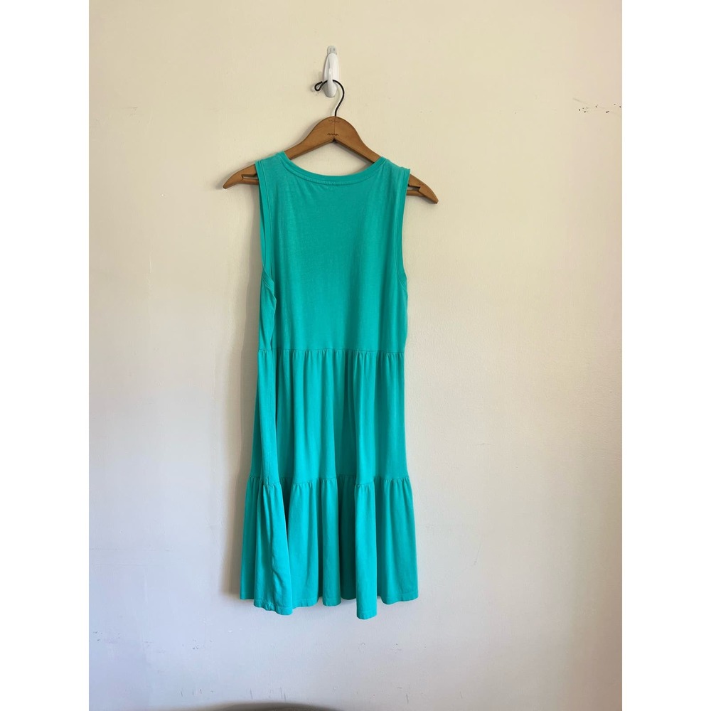 J CREW TIERED COTTON MAXI DRESS, X SMALL Teal - Picture 5 of 8